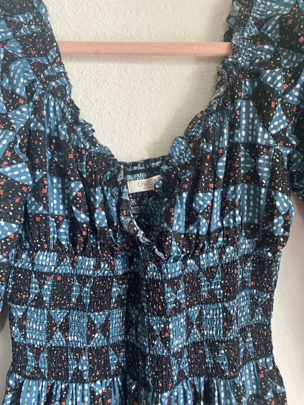 Christy Dawn The Monroe Dress: Boho, Garden core, Organic Cotton - Picture 3 of 13